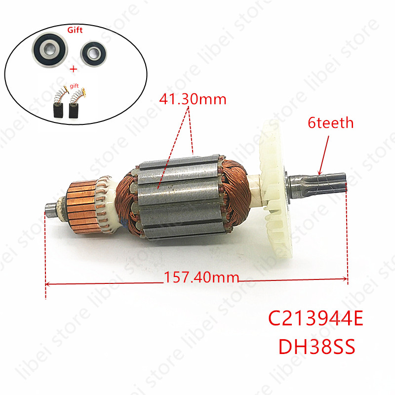 Power Tools Hammer - อาร์เมเจอร์ C213944E 360875E สำหรับ HITACHI DH38MS