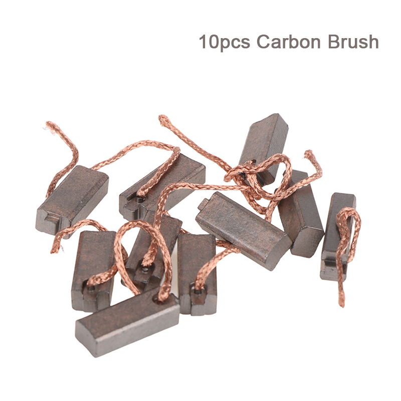 Power Tools Lowes - 10ชิ้นแปรงถ่านเครื่องกำเนิดไฟฟ้าเครื่องกำเนิดไฟฟ้ากระแสสลับเครื่องควบคุมรถทั่วไปทองแดงต่ำ (5*7*19มม.)