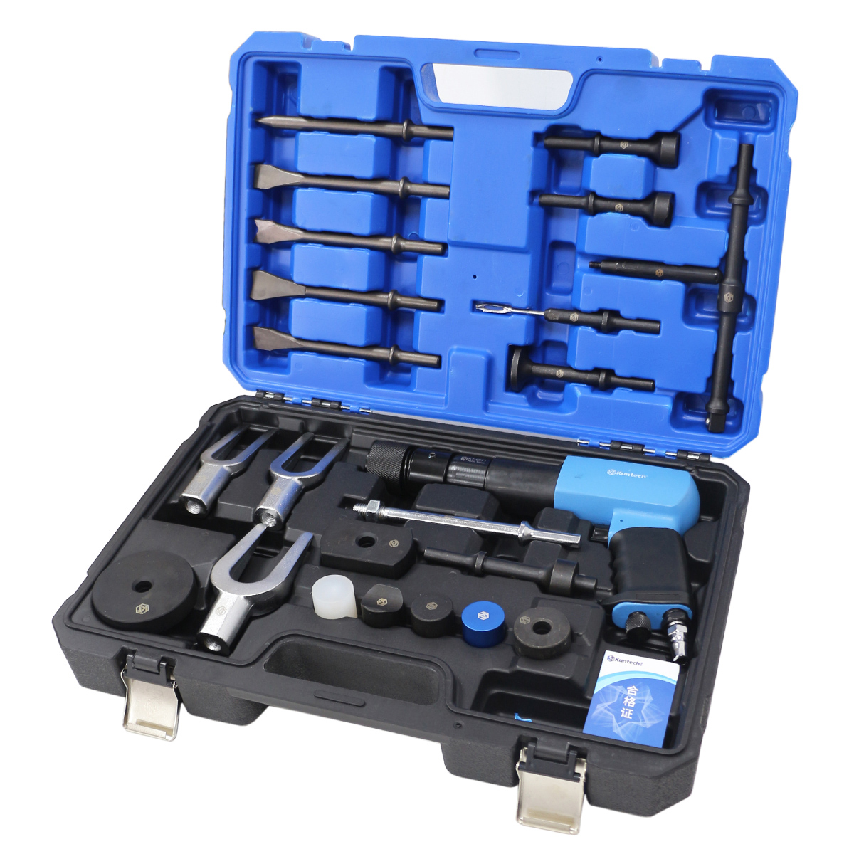 Power Tools Hammer - ชุดกระแทกค้อนลมอันทรงพลังพร้อมหมัดเรียวสิ่วแบนบอลส้อมเครื่องมือกําจัดยานพาหนะต่างๆเครื่องมือซ่อมแซมดิสก์เบรก