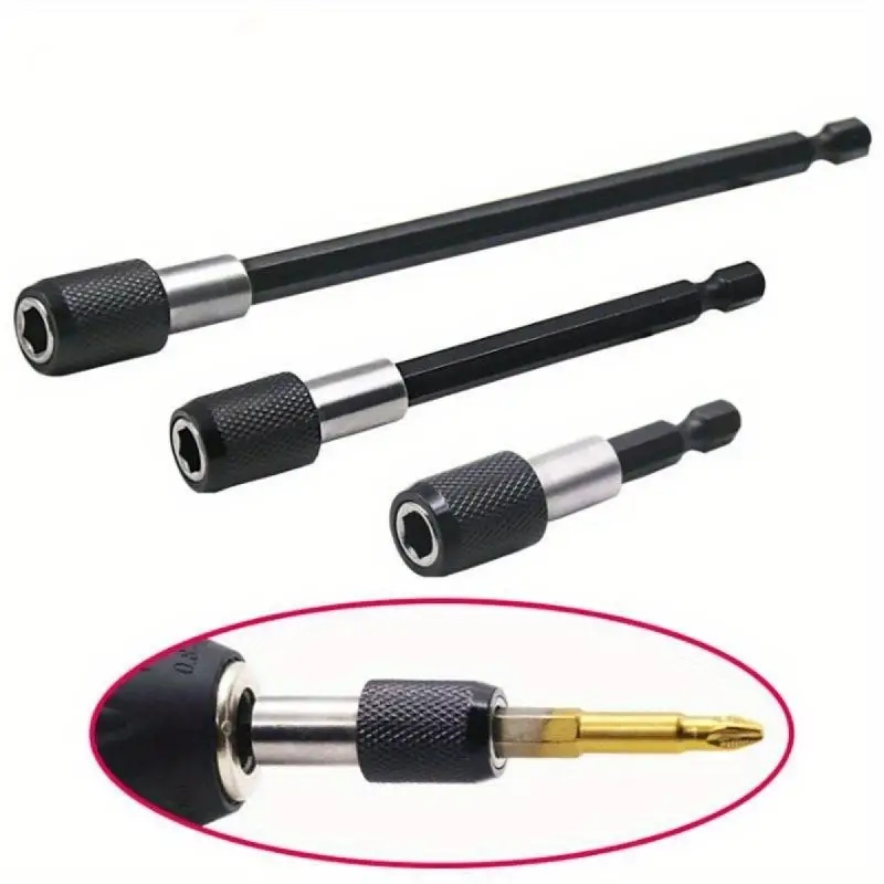 Power Tools Lowes - ชุดต่อหัวสว่านแม่เหล็ก 3 ชิ้น แบบปลดเร็ว สำหรับไขควงกระแทก อุปกรณ์เสริมเครื่องมือไฟฟ้า