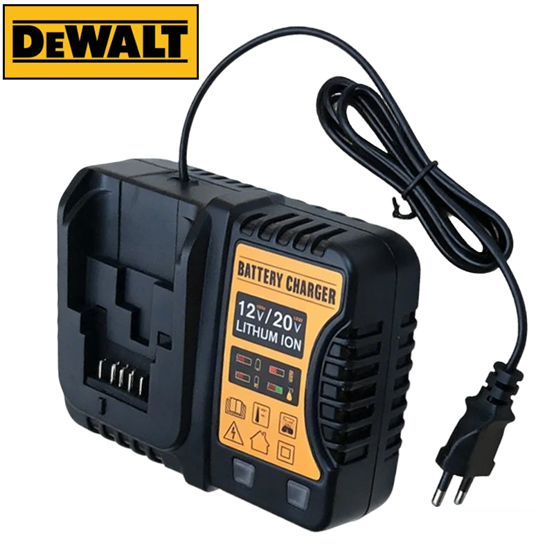 Power Tools Dewalt - เครื่องชาร์จแบตเตอรี่ลิเธียม 12V/20V สำหรับ Dewalt 3A ชาร์จเร็ว