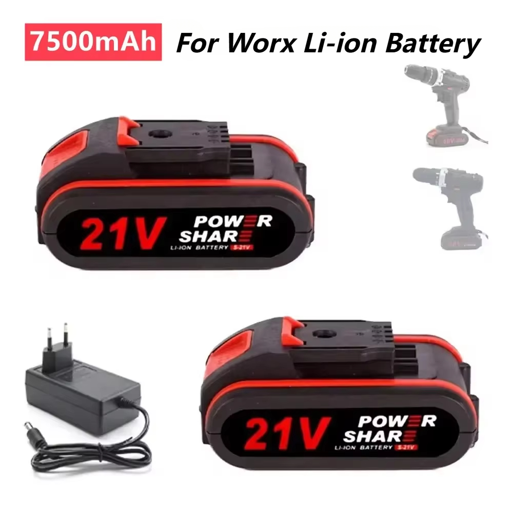 Power Tools Brand - 21V ความจุสูงแบตเตอรี่ลิเธียมไอออนแบบชาร์จไฟได้สําหรับ WORX 18V 20V เลื่อยไฟฟ้าไฟฟ้าเจาะและสวนเครื่องมือ