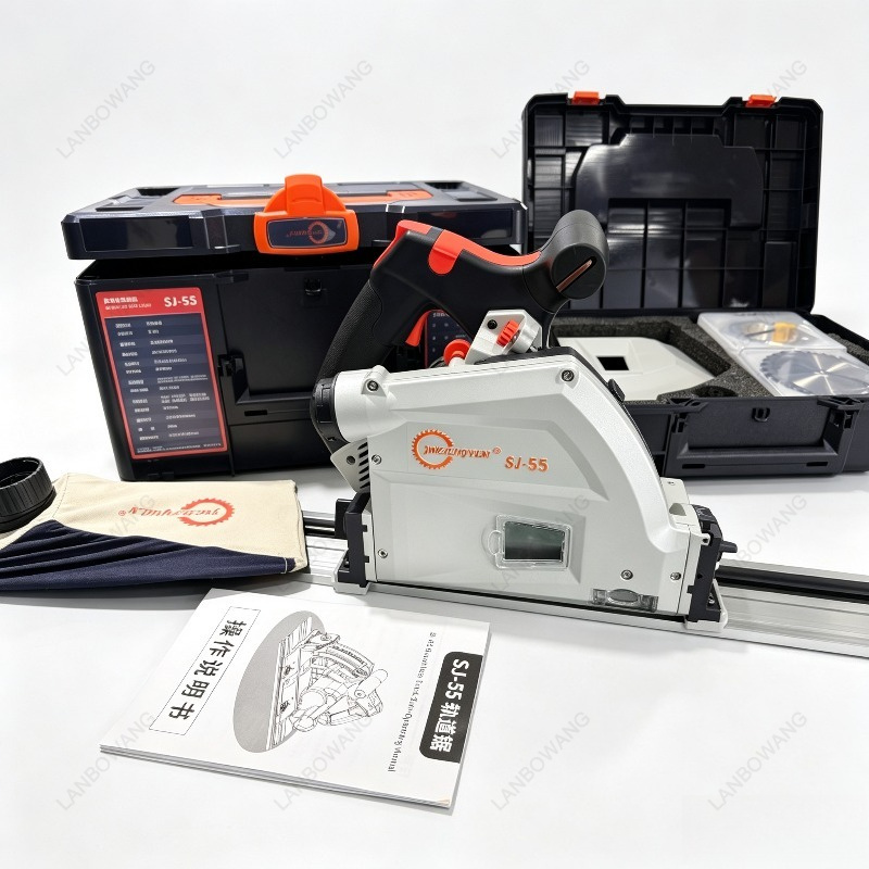 Power Tools For Woodworking - SJ-55 SJ-60 เลื่อยตัดไม้แบบพกพาไร้ฝุ่นพร้อมใบเลื่อยวงเดือน เครื่องตัดแผ่นไม้ เครื่องมือไฟฟ้าสำหรับงานไม้