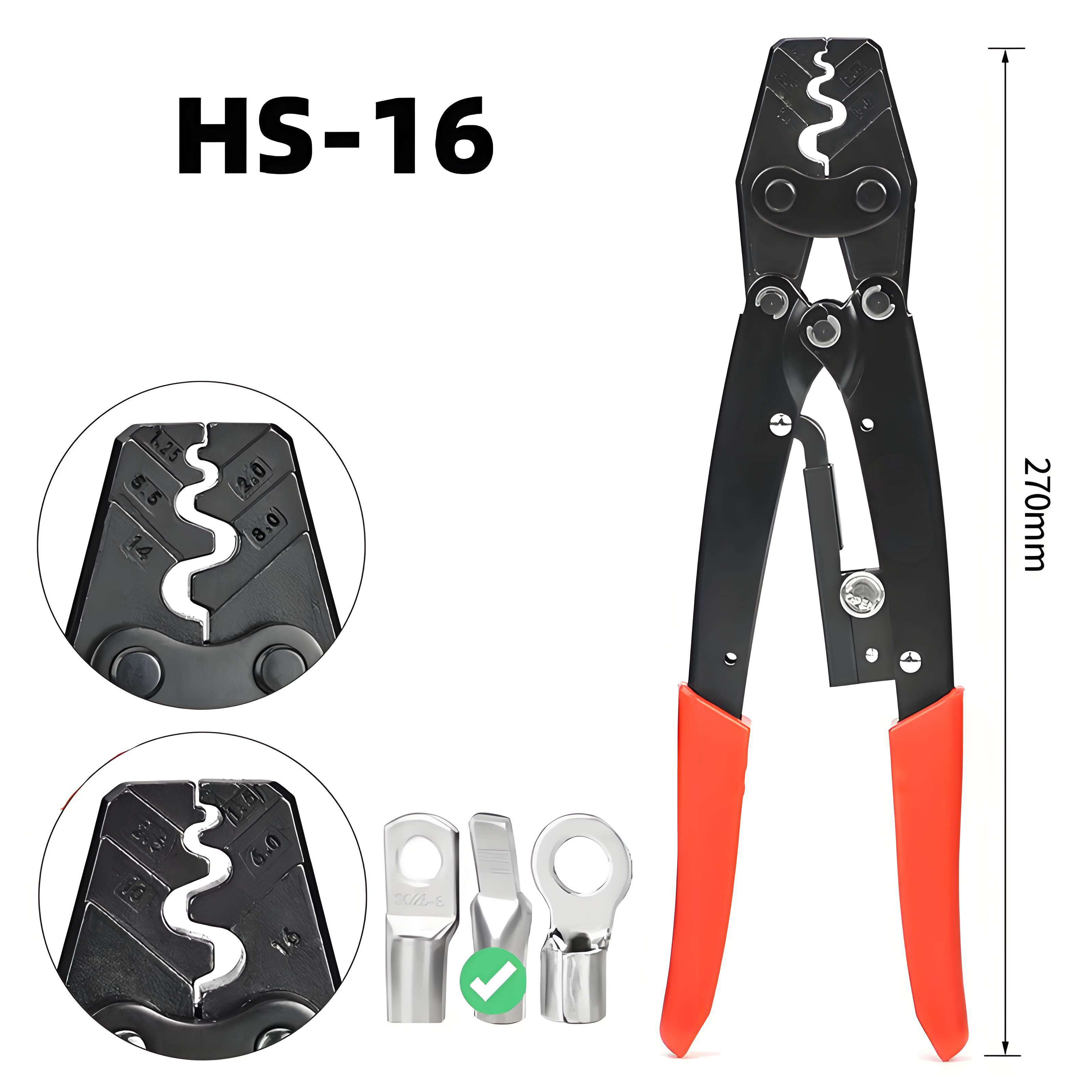 Power Tools Japan - HS-16 CRIMPER Plier Ratcheting Bare Terminal