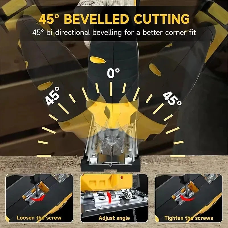 เลื่อยจิ๊กซอไร้สายแบบไร้แปรงถ่ - Power Tools Jigsaw บทวิจารณ์และราคา