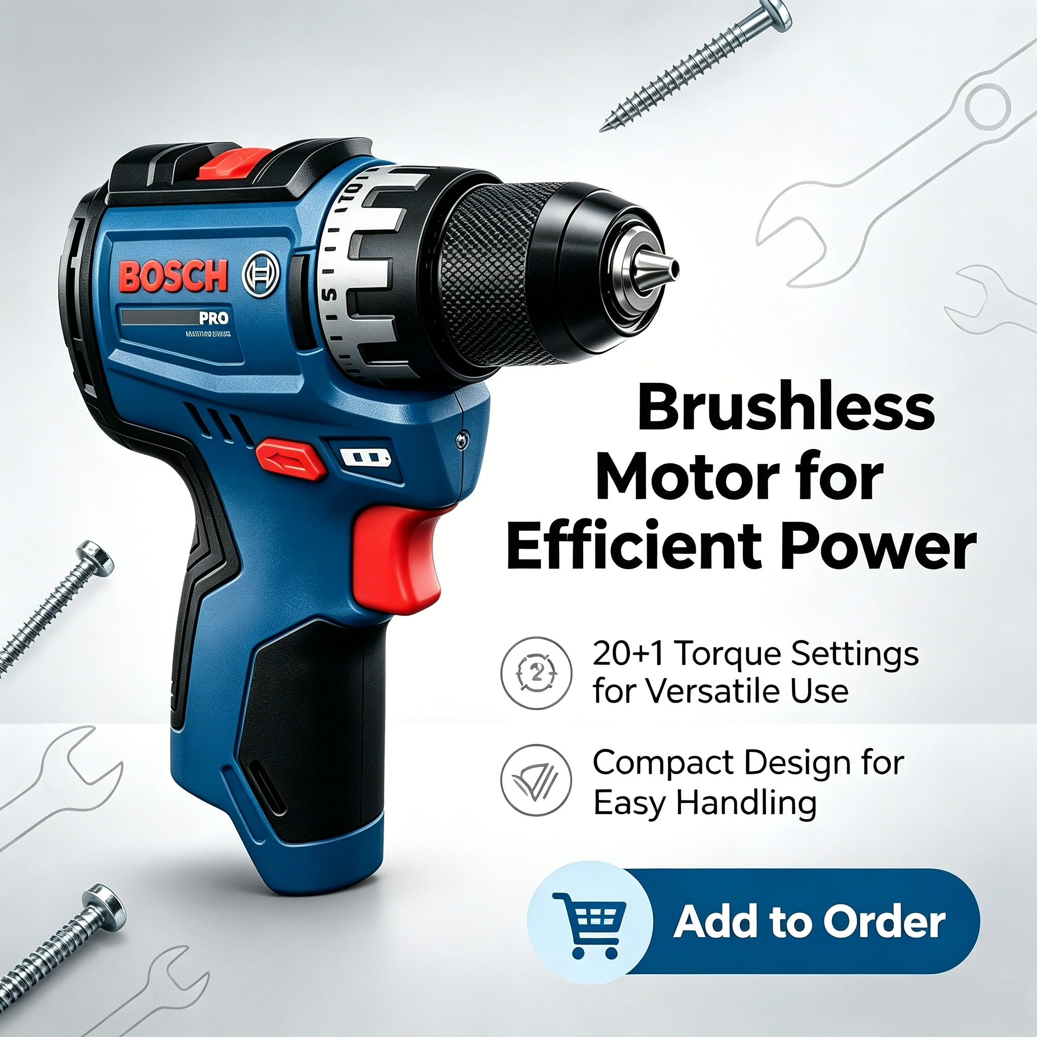 สว่านไร้สาย Bosch Professional - Power Tools For Woodworking บทวิจารณ์และราคา