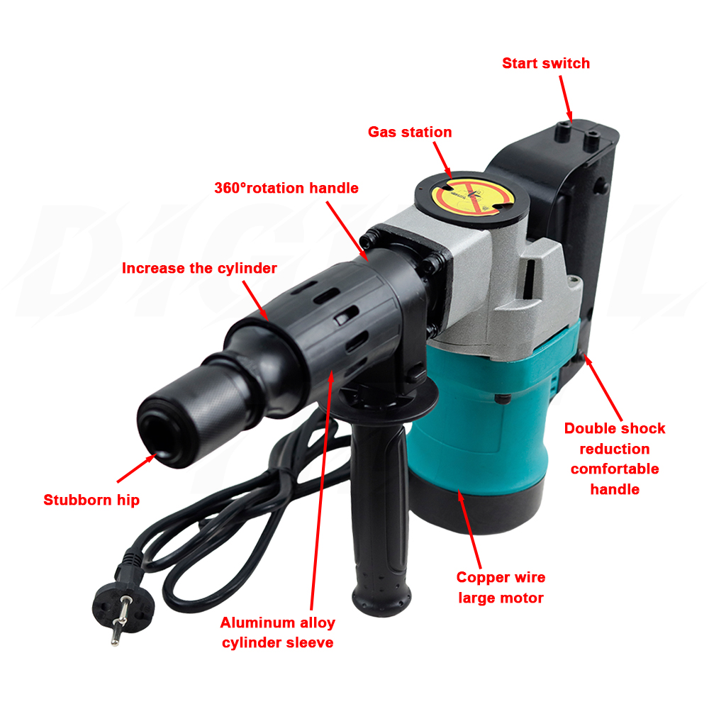 สว่านกระแทกไฟฟ้ากำลังสูง 1200  - Power Tools Hammer บทวิจารณ์และราคา