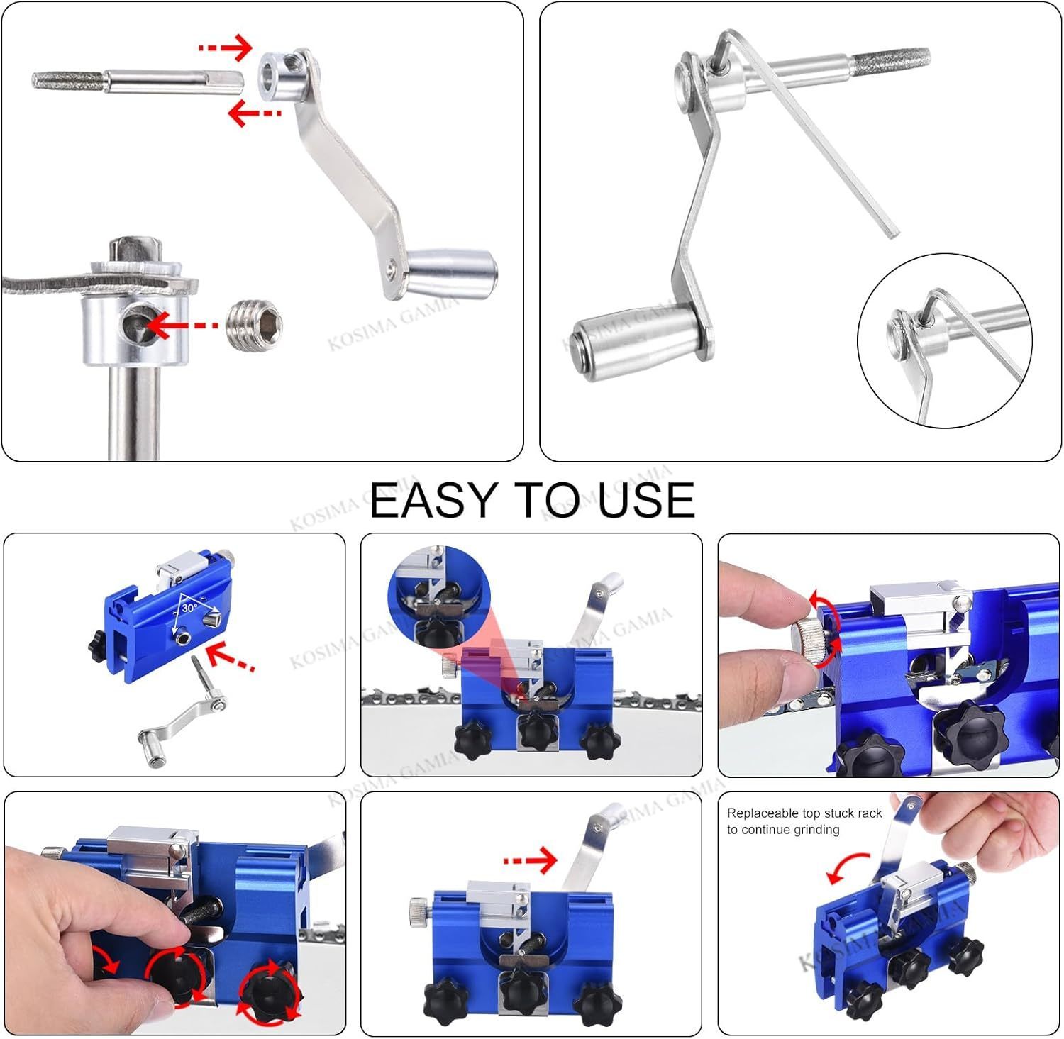เครื่องลับคมใบเลื่อยโซ่แบบพกพา - Power Tools Jigsaw บทวิจารณ์และราคา