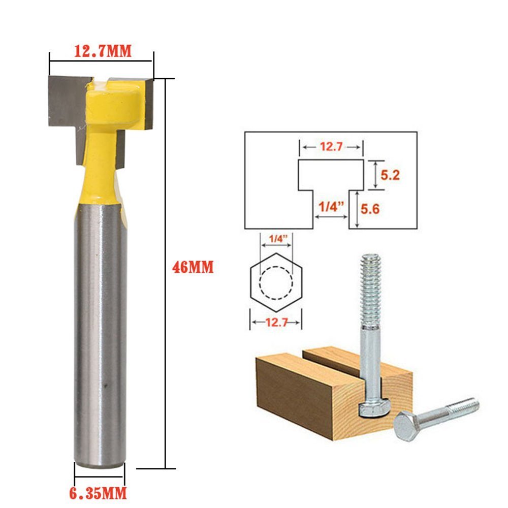 A11I 1/4 นิ้ว Shank T-Slot CUT - Power Tools For Woodworking บทวิจารณ์และราคา