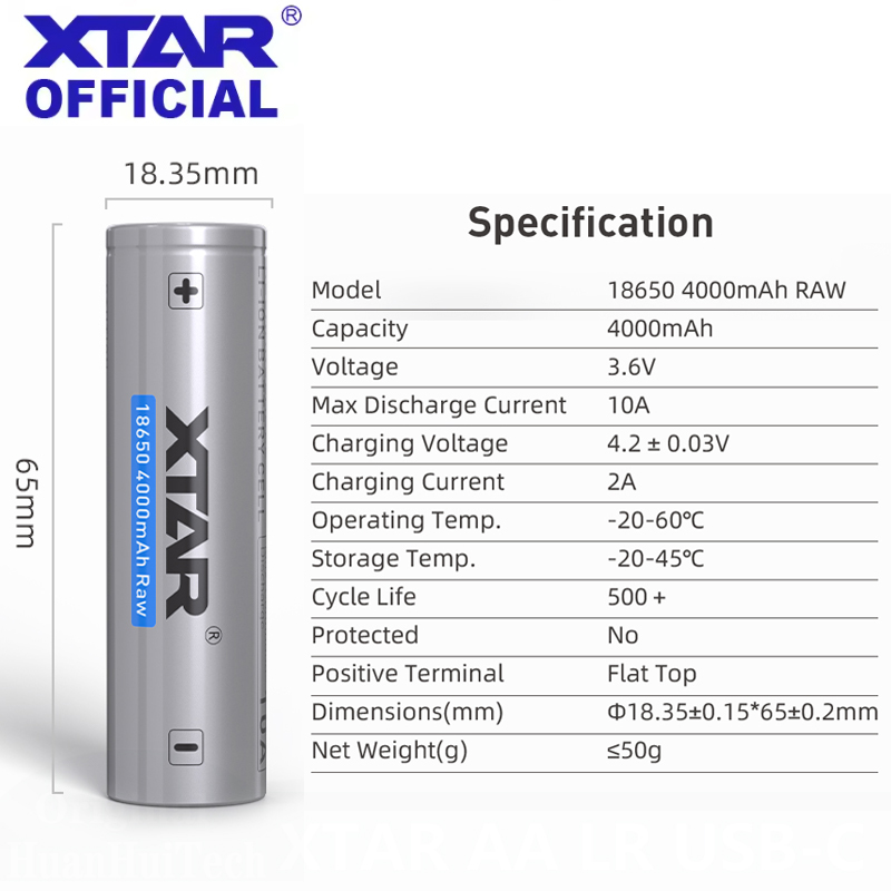 แบตเตอรี่เกรด A XTAR INR 18650 - Power Tools Lowes บทวิจารณ์และราคา