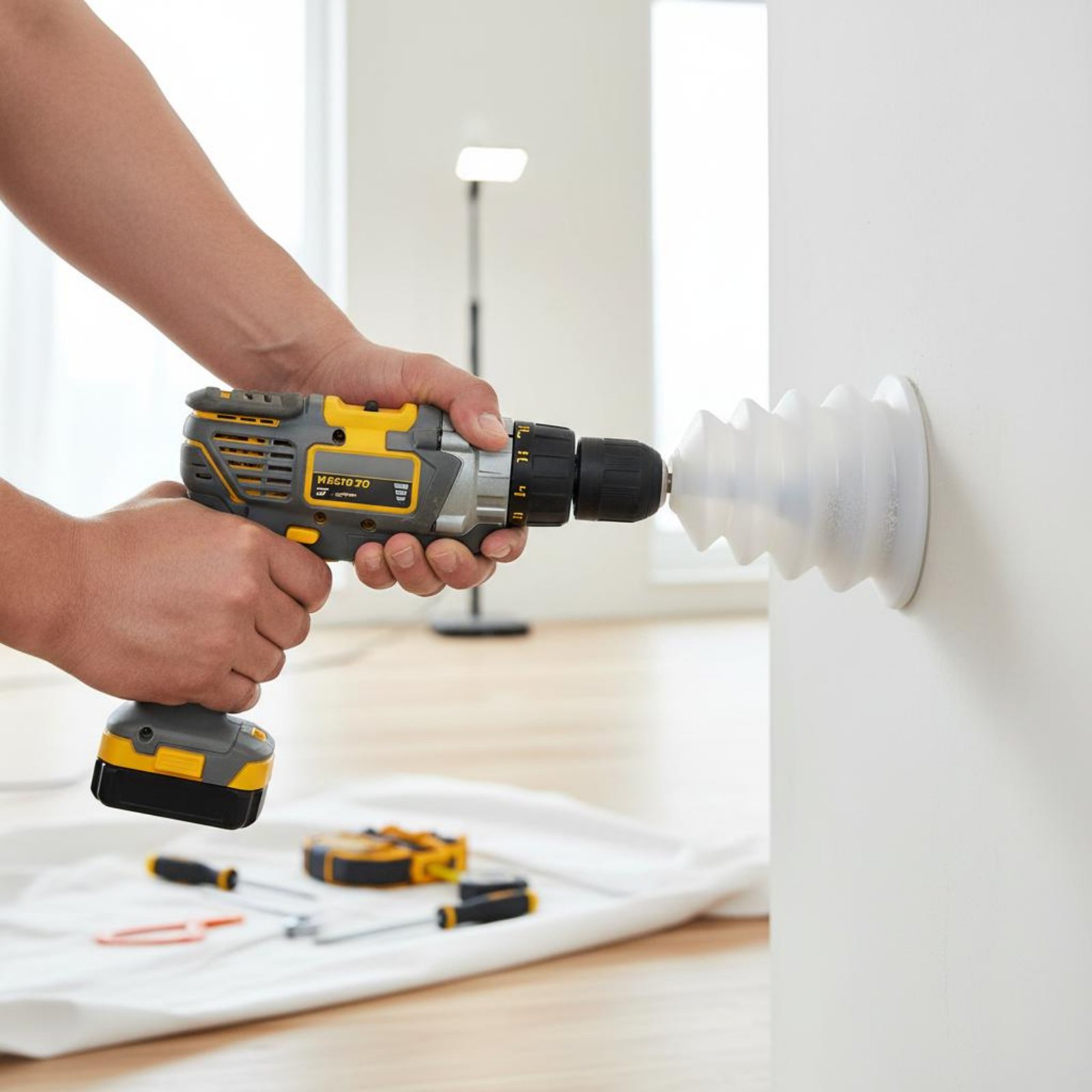 ชุดเก็บฝุ่นสำหรับสว่าน ติดตั้ง - Power Tools Hammer บทวิจารณ์และราคา