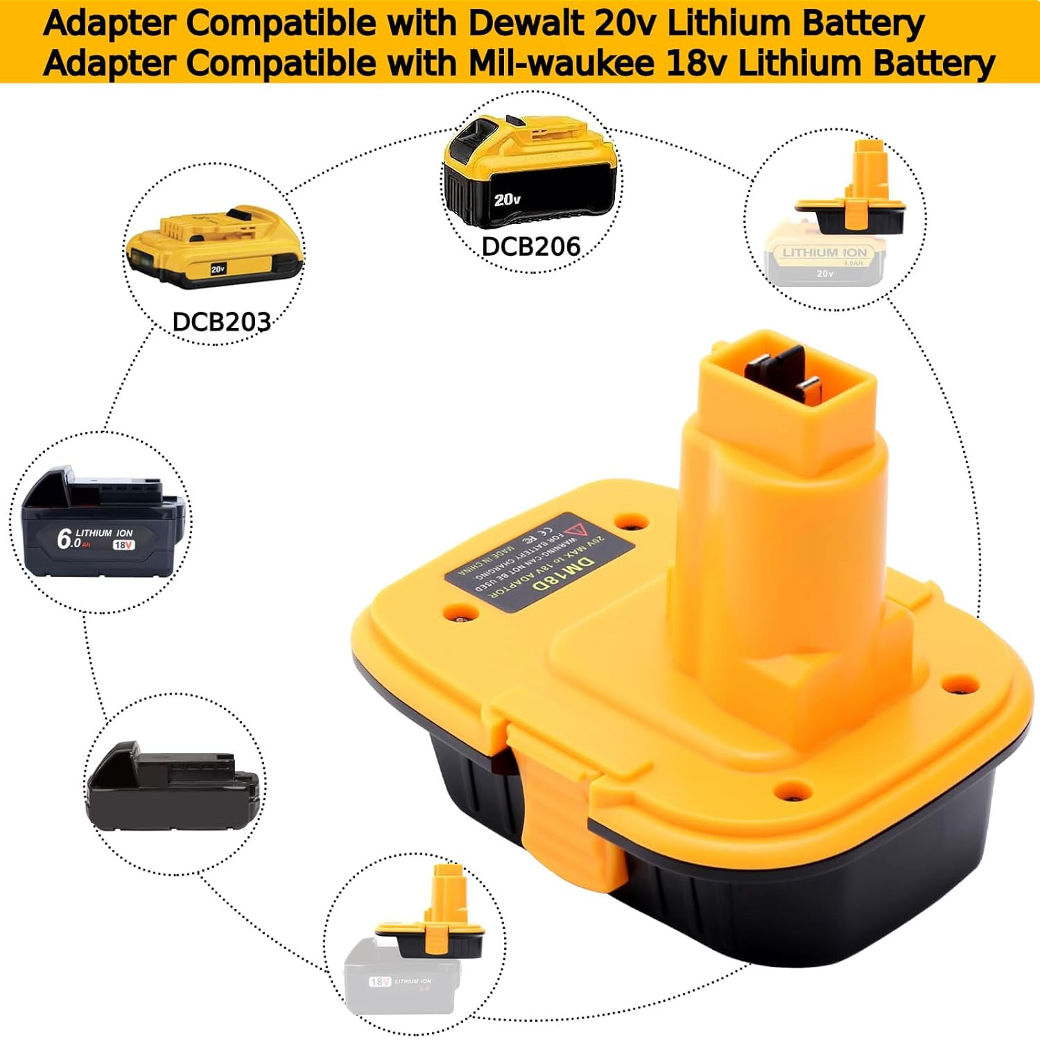 DM18D แบตเตอรี่อะแดปเตอร์ USB  - Power Tools Dewalt บทวิจารณ์และราคา